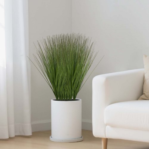 Kunstigt græsplante, 68,6x10x10 cm, Grøn, PVC