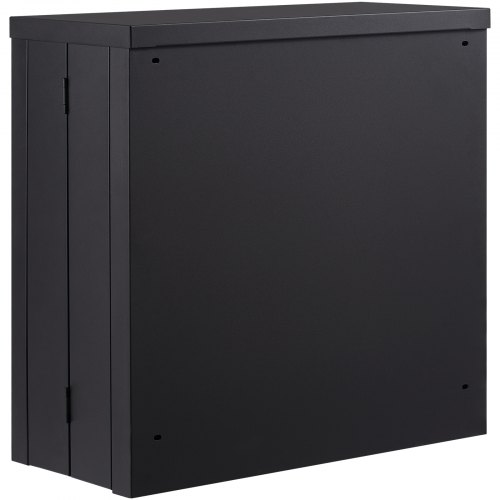 Vægskab, 66x30.5x66 cm, Sort, Metal, Justerbar Hylde