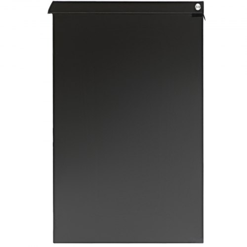 Pakkepostkasse, 39,1x26,9x52,1 cm, Sort, Galvaniseret stål