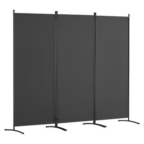 Rumdeler, 228x52x184 cm, Grå, Stof