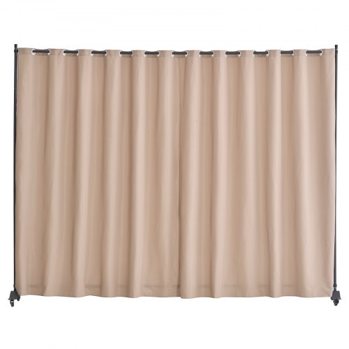 Rumsavdelare, 308.5x45x245.5 cm, Brun, Portabelt tyg