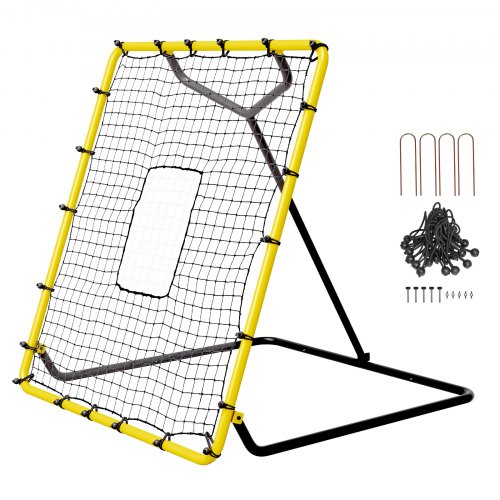 Rebound-net, 139,3x123x127 cm, justerbare vinkler, stål