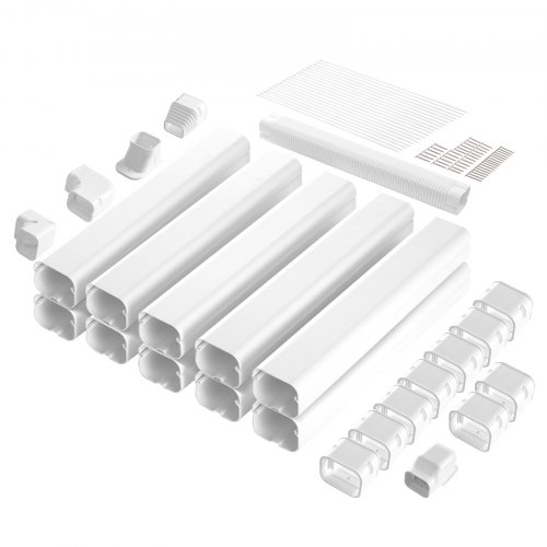 Linjasuojus, 5400x75x60 mm, valkoinen, PVC