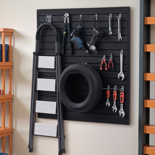 Lamellvægpanel, 1230x1235x20 mm, Sort, PVC