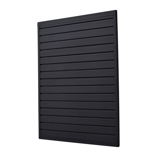 Lamellvægpanel, 1230x1235x20 mm, Sort, PVC
