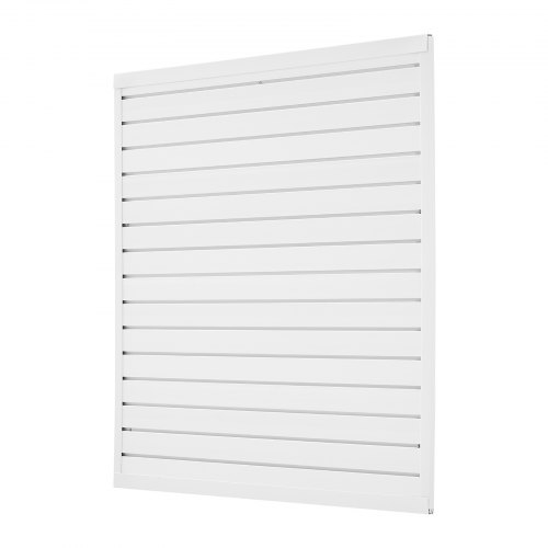 Lamellvægpanel, 1230x1235x20 mm, Hvid, PVC Opbevaring
