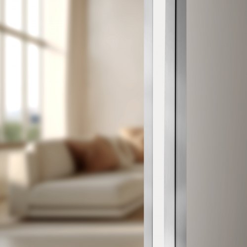 Væg hjørnebeskytter, 50x50x121,7 cm, sølv, aluminiumlegering