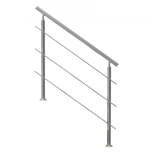 Trappräcke, 120x10.4x106 cm, Silver, Rostfritt stål
