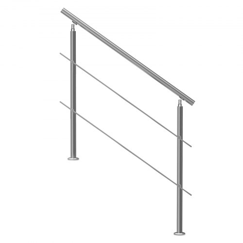 Handledare, 120x10.4x106 cm, Silver, Rostfritt stål