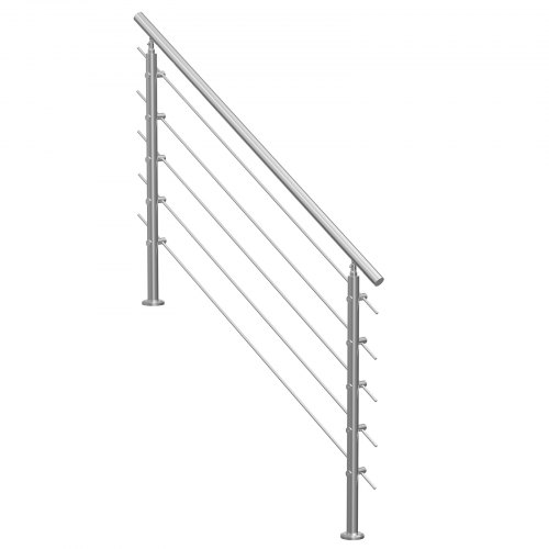 Käsijohde, 150x10,4x106 cm, Hopea, Ruostumaton teräs