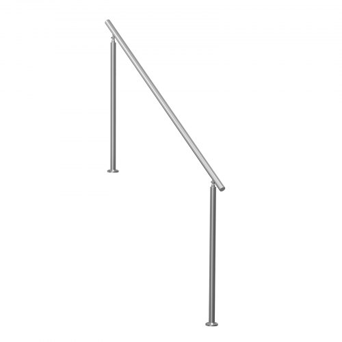 Trappräcke, 180x8.7x106 cm, Silver, Rostfritt stål