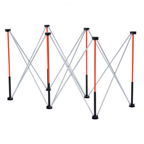 Fällbart arbetsbord, 126,6x66,5x73,3 cm, Förvaringsväska, Aluminium