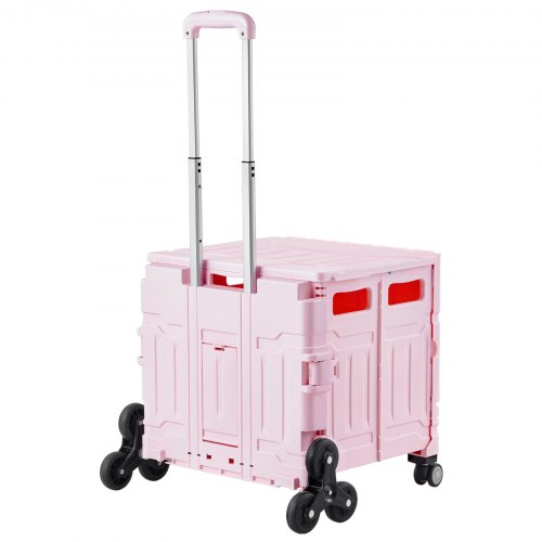 Brugsvogn, 65L sammenklappelig trappevogn, 51,2x48x89,7 cm, pink