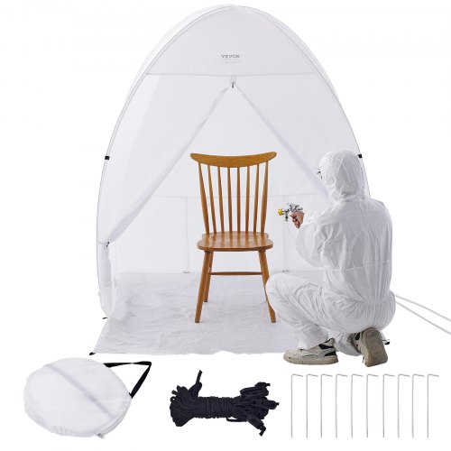 Spraymalingstelt, 152,4x152,4x177,8 cm, Bærbar, Pop-up, Polyester