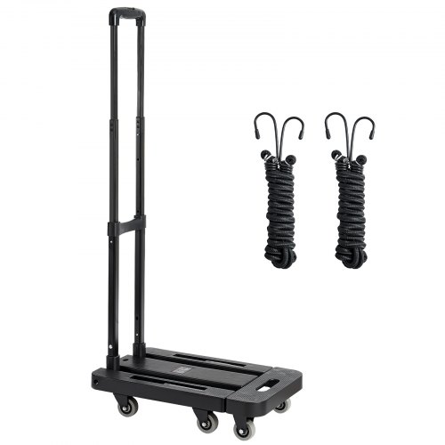 Sammenklappelig sækkevogn, 56x30.5x101 cm, sort, sammenfoldelig transportvogn