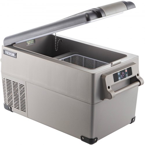 Bil-køleskab, 35L bærbar kompressor fryser, 69.3x34.5x38.1 cm, elektrisk køleboks