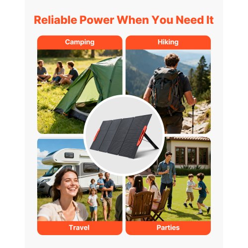 Solpanel, 150W foldbar monokrystallinsk, 169,5x59x1,3 cm, bærbar