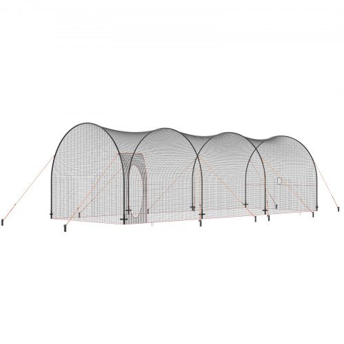 Batting Cage 1006x366x305 cm Sort, Bærbart Træningsnet, Kraftig