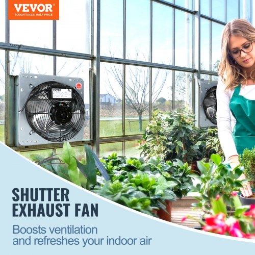 Udsugningsventilator, 48x48x21 cm, Sølv, Aluminium ventilation