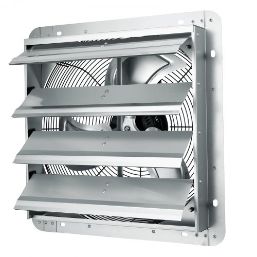 Udsugningsventilator, 48x48x21 cm, Sølv, Aluminium ventilation