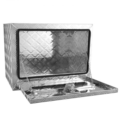 Underbody lastbilboks, 61x35,6x40,6 cm, sølv, opbevaring i aluminium