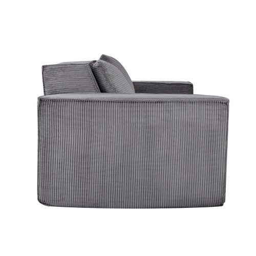 Loveseat-sohva, 160x94x72 cm, harmaa, vakosametti