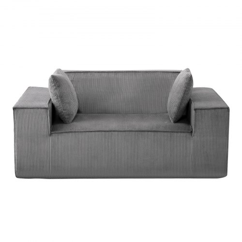 Loveseat-sohva, 160x94x72 cm, harmaa, vakosametti