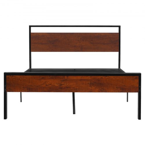 Sengeramme, 200,6x137,5x99 cm, Sort, Metal