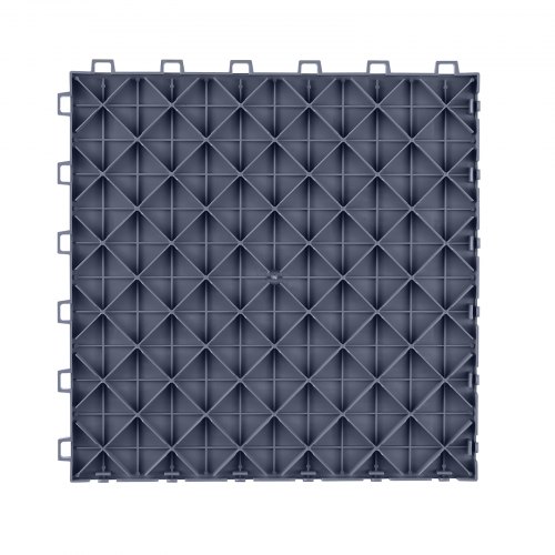 Garagegulvfliser, 30,5x30,5x1,3 cm, grå, skridsikkert gulv