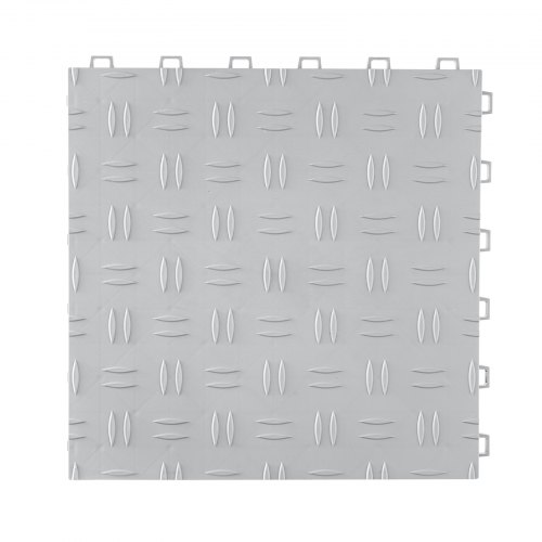 Garagegulvfliser, 30.5x30.5x1.34 cm, Sølv, Skridsikkert gulv