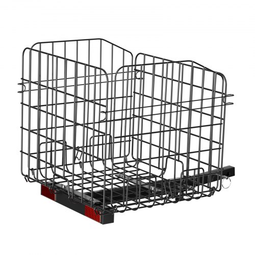 Scooter bakre korg, 45x45x39 cm, fällbar metall
