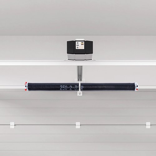 Garageport Torsionsfjedre, 6.35x50.8x78.7 cm, Sort, Stål
