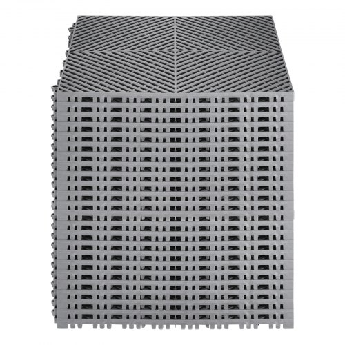 Drænmåtte, Sammenkoblingsbar Modulær Måtte, 41,5x41,5x1,8 cm, Grå, PP Materiale