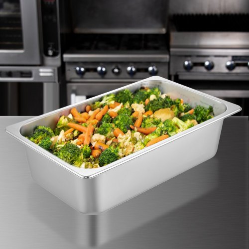 Steam Table Pan Set, 53,7x33x14,2 cm, Rostfritt stål, Matbehållare