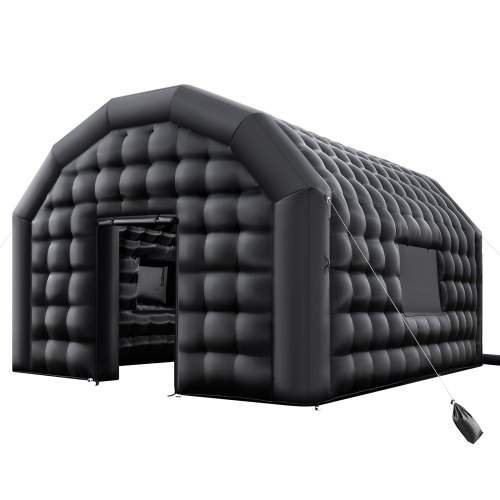 Oppustelig natklub 5,4x5x4,2 m sort, festtelt