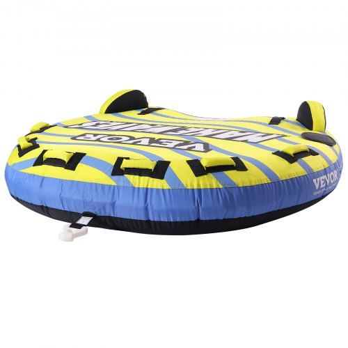 Trækbar tube, oppustelig til 3 personer med finner, 158x166,2x36,5 cm, vandsport