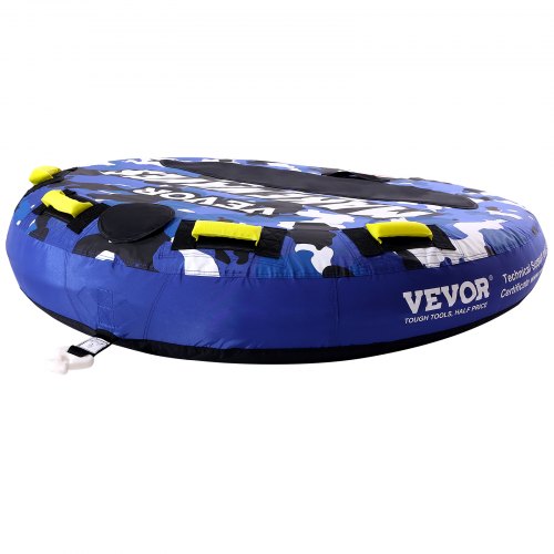 Trækbar tube, oppustelig vandsportstube til 1-2 personer, 131,5x33,5 cm, nylon
