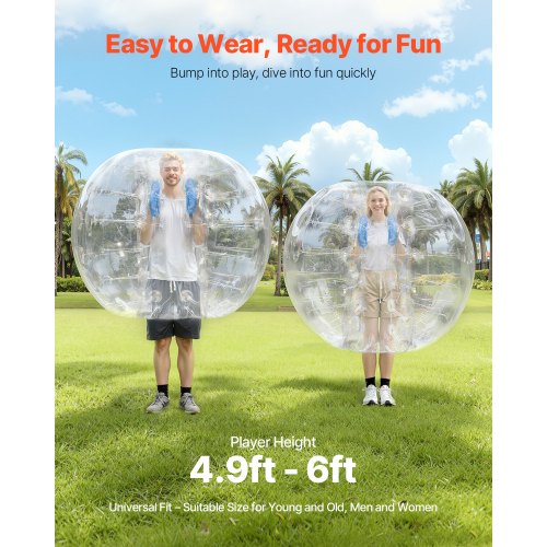 Oppustelig Bumper Ball 150x120 cm Transparent PVC