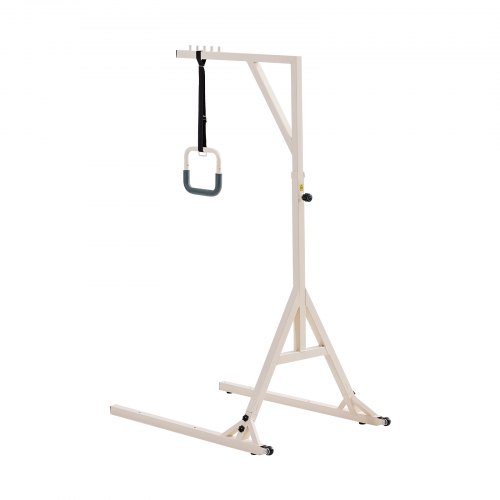 Trapezstang, højdejusterbar med gulvstativ, 111x76x174,5 cm, mobilitetshjælp, stål