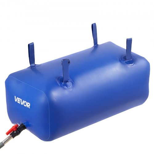 Vandopbevaringsblære 85x44x35 cm Blå, Sammenklappelig PVC