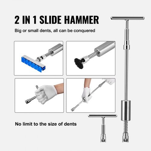 Tandudtrækningssæt, Bro-løfteværktøj, Lakfri buleremover, Aluminium