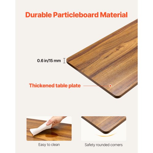 Overbed bord 70x36x118,5 cm sort træ, justerbar elektrisk, møbler