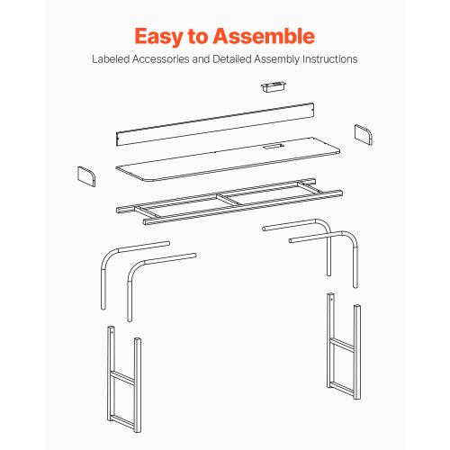 Overbed-bord 221x40x101,6 cm Sort Justerbar