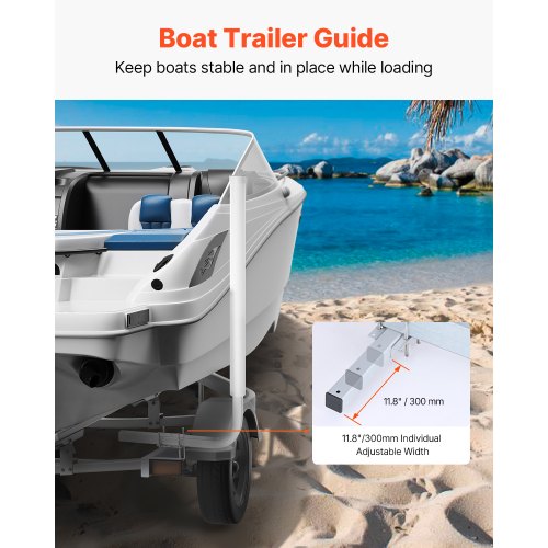 Bådtrailer Guide, 550x90x1590 mm, Stål