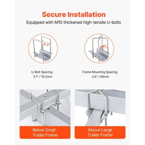 Bådtrailer Guide, 550x90x1590 mm, Stål