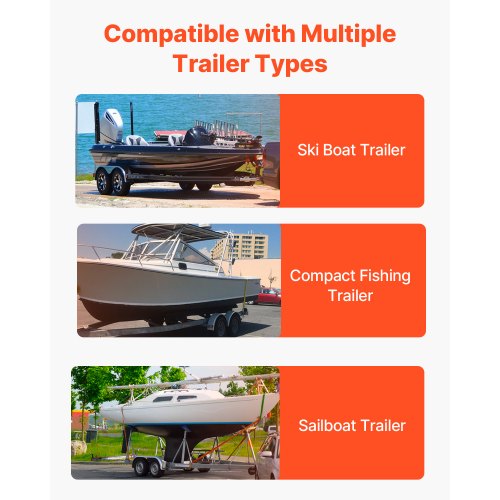 Bådtrailer Guide, Justerbare Stål Bunk Guide-Ons 70x51x51 cm, Kraftig