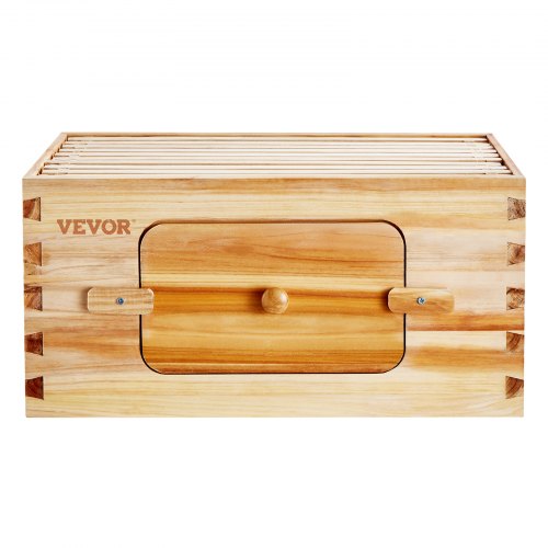 Mehiläispesän aloituspakkaus, syvä laatikko, 50,3x41,4x24,5 cm, läpinäkyvä, puu