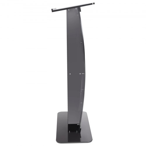 Podium, Akrylstander 68,5x33x119,8 cm, Sort, Opbevaringshylde