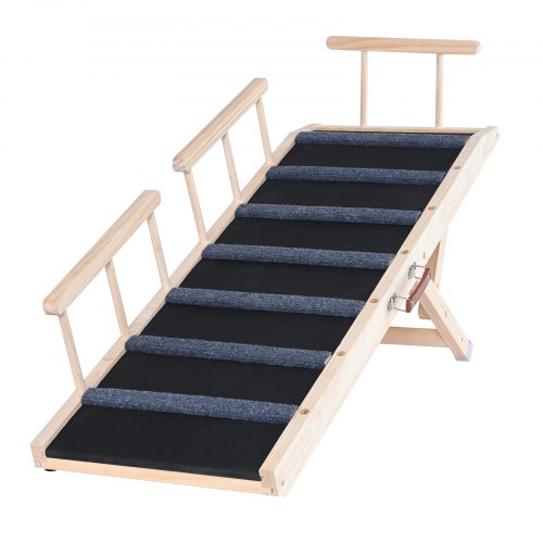 Hundramp, 120x41,9x6,1 cm, Justerbar, Fällbar, Trä Hundramp, 120x41,9x6,1 cm, Justerbar, Fällbar, Trä