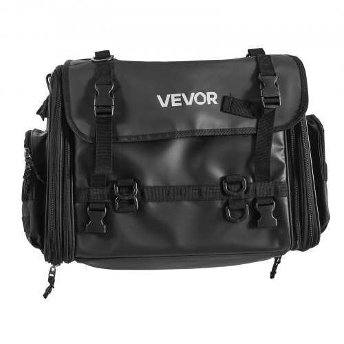 Motorcykel bagtaske, 44x32x32 cm, sort, vandtæt opbevaring